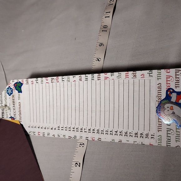 Handmade One of a Kind 12 Month Calendar on a Ring - Picture 6 of 15